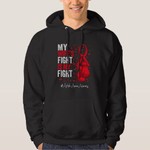 Sudadera Esposa de la cinta roja Anemia aplásica Conciencia