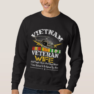 Sudadera Esposa de veterano militar orgullosa de Vietnam