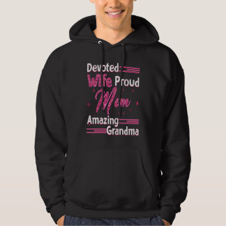Sudadera Esposa Dedicada Mamá Orgullosa Abuela Increíble Ma