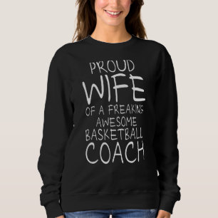 Sudadera Esposa del entrenador de baloncesto de Bball