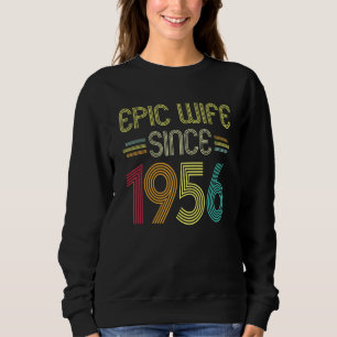 Sudadera Esposa épica desde 1956, su 66º aniversario Boda