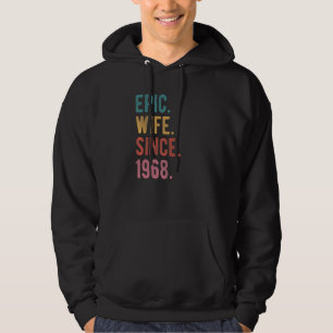 Sudadera Esposa épica desde 1968 54º Aniversario Boda de