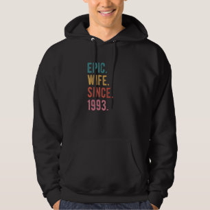 Sudadera Esposa épica desde 1993 29º Aniversario Boda de
