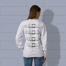 Sudadera Esposa falsa estribo demente disfraz de asilo de H