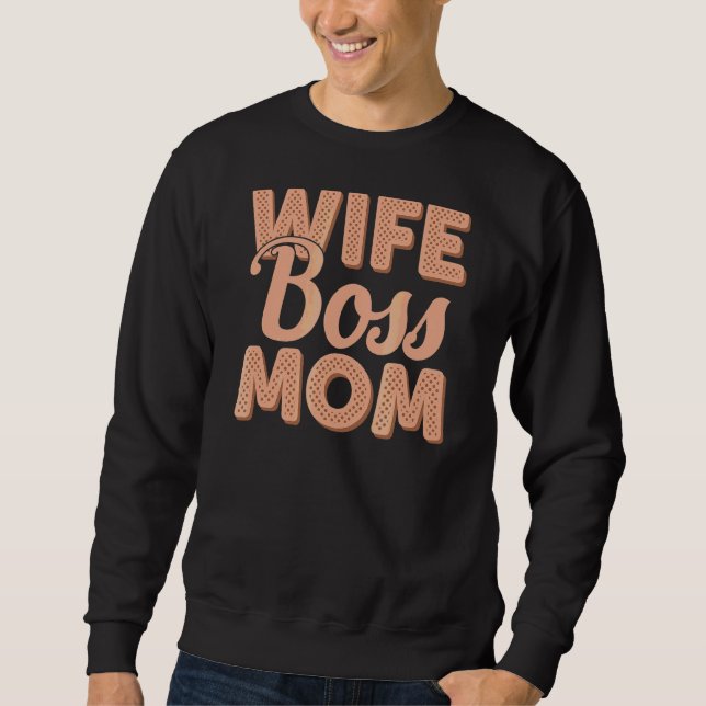 Sudadera Esposa Jefe Mamá Para Mamá 1 (Anverso)