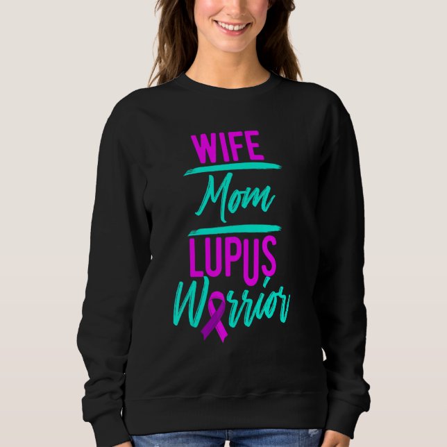 Sudadera Esposa Lupus Mamá Superviviente Guerrera 3 (Anverso)