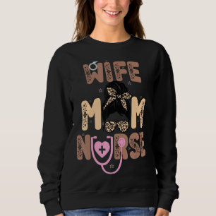 Sudadera Esposa mamá Enfermera Enfermería del Día de la Mad