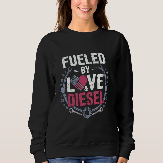 Sudadera Esposa Mecánica Diesel de Girlfriend Diesel (Anverso)