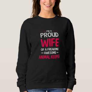 Sudadera Esposa Orgullosa de un Increíble Cuidador de Anima