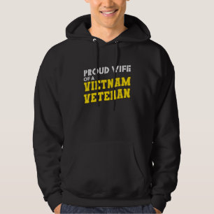 Sudadera Esposa Orgullosa De Un Veterano Patriótico Vietnam