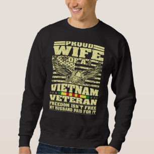 Sudadera Esposa Orgullosa De Veterano Vietnamita - Libertad