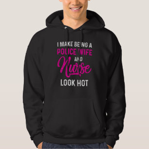 Sudadera Esposa Policial Enfermera Vida Rn Mamá 40