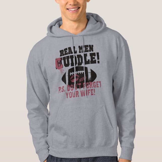 Sudadera Esposa real de la abrazo de los hombres (Anverso)