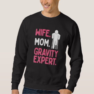 Sudadera Esposa Superviviente de Pierna Rota Experta en Gra
