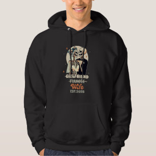 Sudadera Esposa y marido recién casada novia Fiancee Wif
