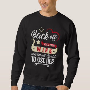 Sudadera Esposo Con Esposa Loca Y No Tengo Miedo De Usar