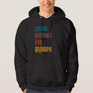 Sudadera Esposo de la leyenda Papá Abuelo Retro Personaliza