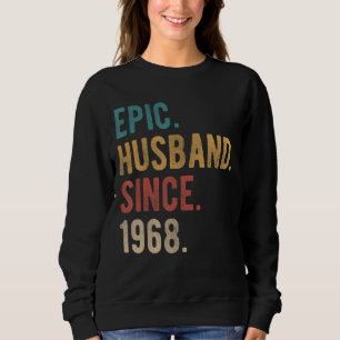 Sudadera Esposo épico desde 1968 54º Aniversario Boda F