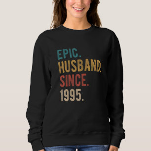 Sudadera Esposo épico desde 1995 27º Aniversario Boda F