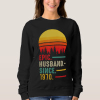 Esposo épico masculino desde 1970, feliz aniversar