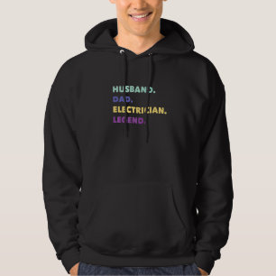 Sudadera Esposo Papá Electricista Leyenda Ingeniero Eléctri