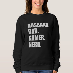 Sudadera Esposo papá Gamer Nerd Día del Padre 1