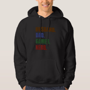 Sudadera Esposo papá Gamer Nerd Día del Padre Divertido