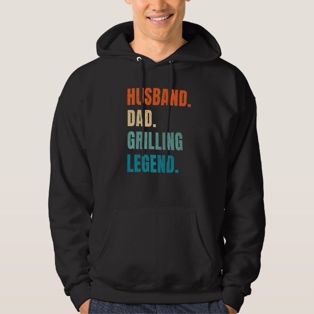 Sudadera Esposo Papá Grill Legend Grill Master Griller B (Anverso)