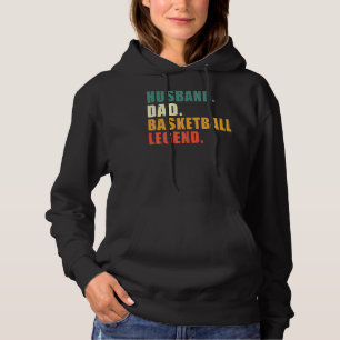 Sudadera Esposo Papá Leyenda de Baloncesto Básquetbol Papá