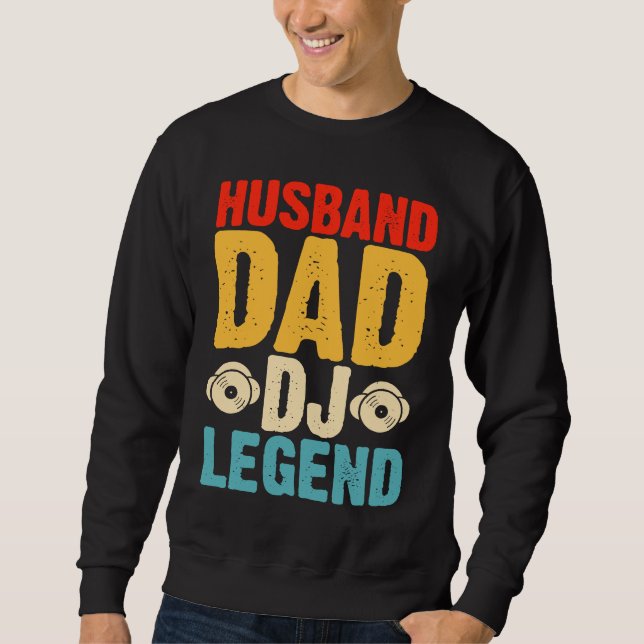Sudadera Esposo Papá Leyenda de DJ (Anverso)