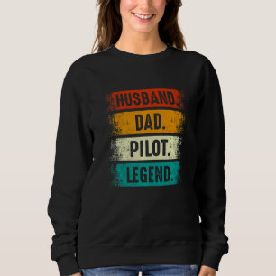 Sudadera Esposo Papá Piloto Leyenda Avión Aviación Papá Gor