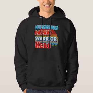 Sudadera Esposo Papaw Héroe Héroe Padre Día Retro Vintage