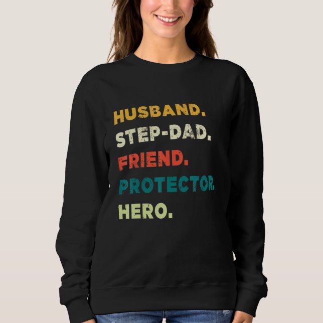 Sudadera Esposo Paso Papá Amigo Protector Hero Padres D (Anverso)
