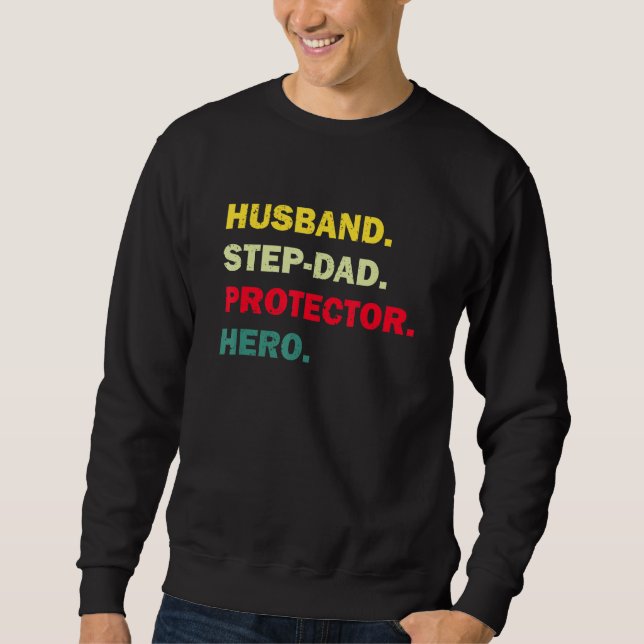 Sudadera Esposo Paso Papá Protector Héroes Día De Los Padre (Anverso)