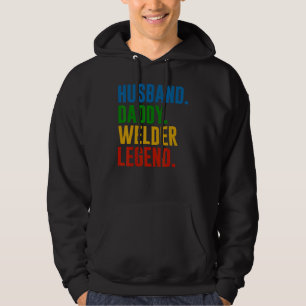 Sudadera Esposo vintage Daddy Welder Leyenda Retro