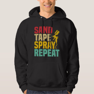 Sudadera Espray de cinta de arena Repita la técnica del pro