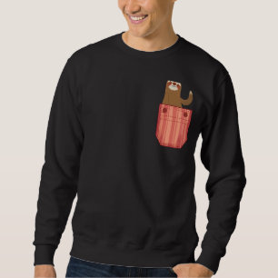 Sudadera Espuma Cuta En Pocket Lazy Sloths Animal Graphic