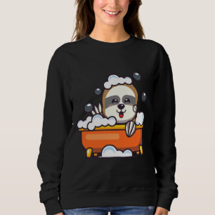 Sudadera Espuma Cuta Tomando Baño De Burbujas En Bañera