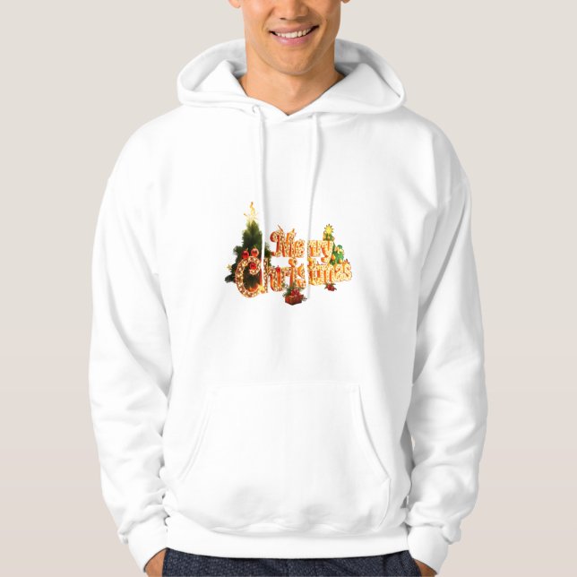 Sudadera Espuma de Navidades dorados - Árbol festivo (Anverso)