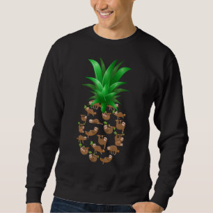 Sudadera Espumas Pineapple Fruta Tropical Vacaciones de ver