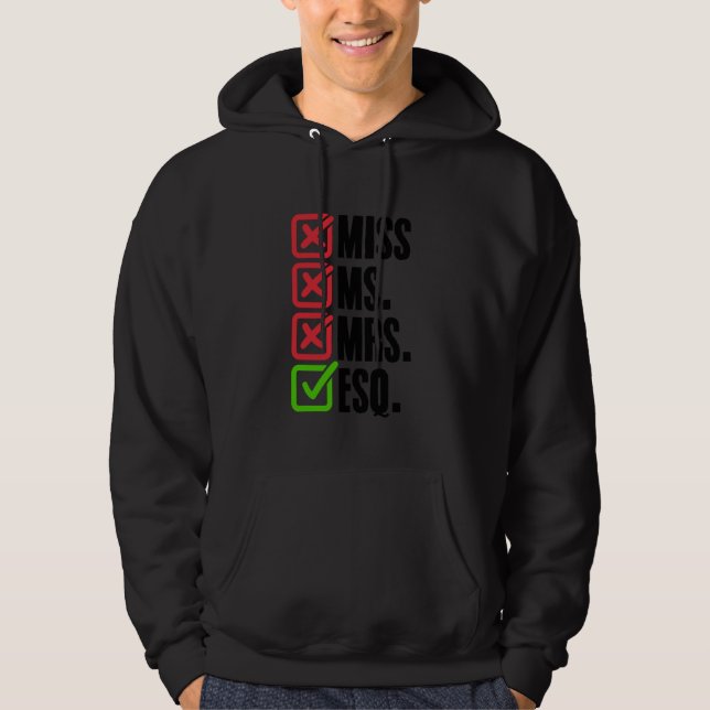 Sudadera Esq Law School Estudiante Derecho Futuro Ley de Ab (Anverso)