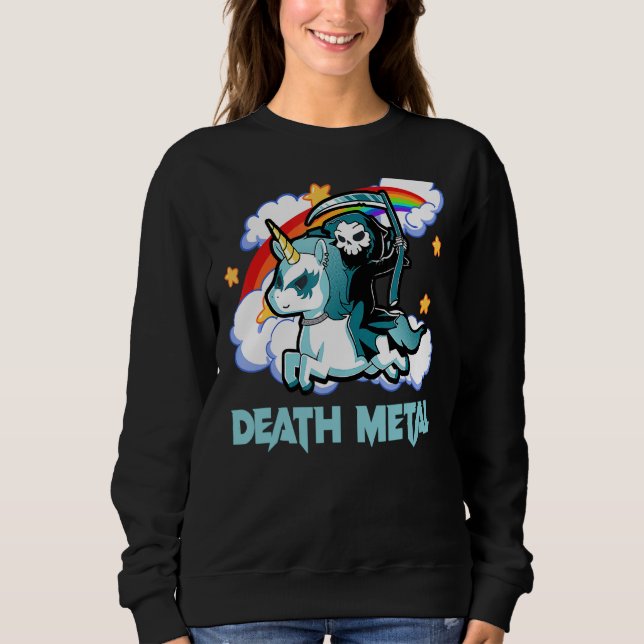 Sudadera Esqueleto arcoiris Festival de Música Metalizado d (Anverso)