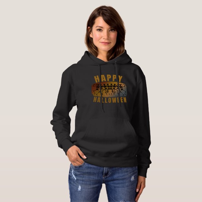SUDADERA ESQUELETO BAILANDO FELIZ HALLOWEEN (Anverso completo)