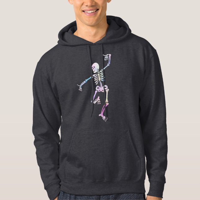 Sudadera Esqueleto Bailarín Acuarela (Anverso)
