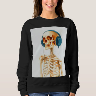 Sudadera Esqueleto con auriculares
