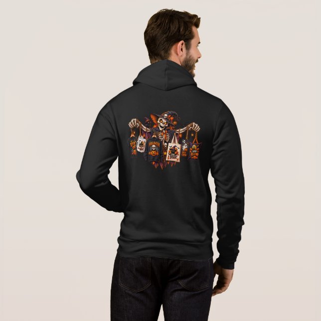 Sudadera Esqueleto Creepin 'It Real (Reverso completo)