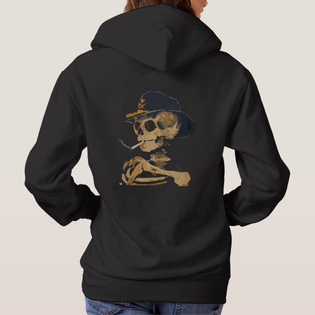 Sudadera Esqueleto de Cowboy Smoking (Reverso)