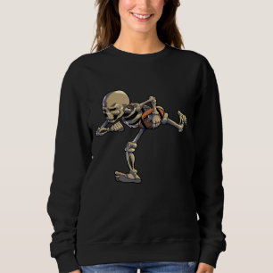 Sudadera Esqueleto de fútbol americano Halloween Hombres Pi