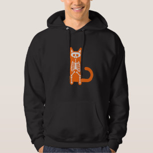 Sudadera Esqueleto de gato Halloween T aterrador truco o tr