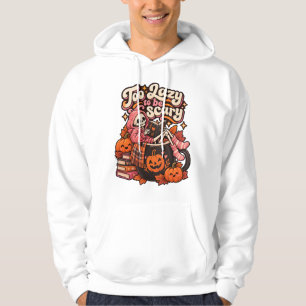 Sudadera Esqueleto de Halloween Demasiado Perezoso para ser